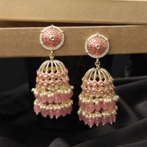 Ekayani Kundan Pink Earring