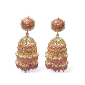 Ekayani Kundan Pink Earring