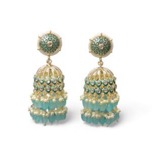 Ekayani Kundan Earring Turquoise