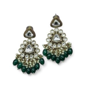 Ekanamsa Kundan Earring Green