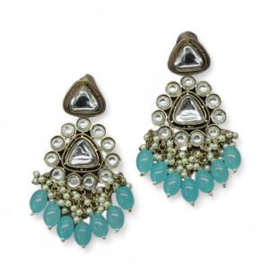 Ekanamsa Kundan Earring Turquoise