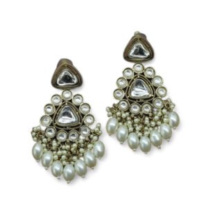 Ekanamsa Kundan Earring White