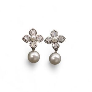 Ekisha American Diamond Silver Studs