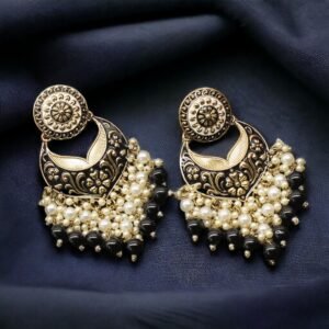 Ekaksha Meenakari Earring Black