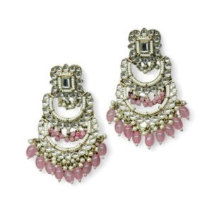 Ekatmika Kundan Earring Pink