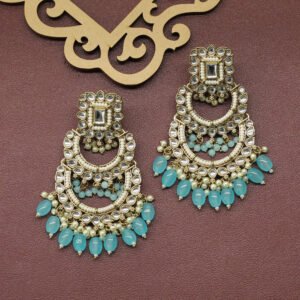 Ekatmika Kundan Earring Turquoise