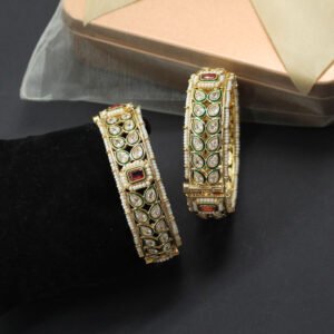 Ekavani American Diamond Bangle Maroon