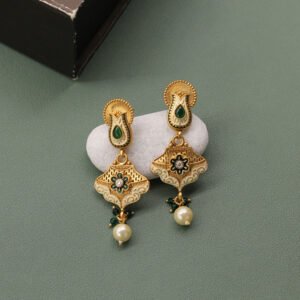 Ekanthika Antique Necklace Set Green