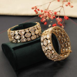 Ekadhira Kundan Bangle White