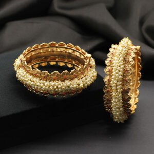 Ekadarshika Antique Bangle White