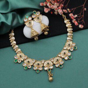 Ekarashmi Antique Necklace Set Green