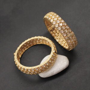 Ekavirya Kundan Bangle White