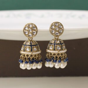 Ekajaya Meenakari Earring Navy Blue