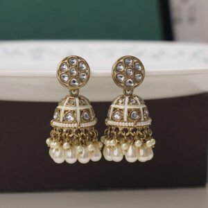 Ekajaya Meenakari Earring White