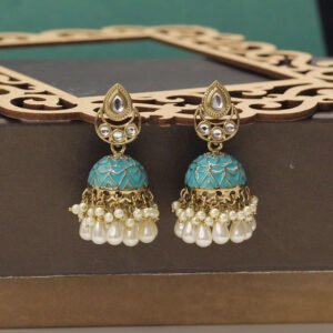 Ekamayi Meenakari Earring Turqouise